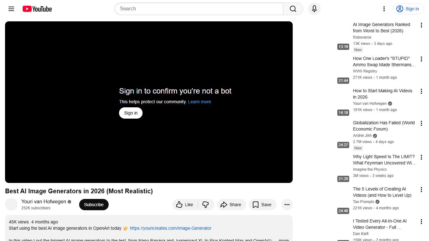 Best Al Image Generators in 2026 (Most Realistic) - YouTube